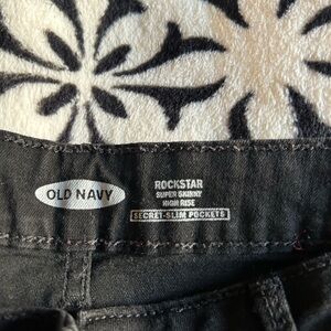 Old Navy Charcoal Rockstar Skinny Jeans